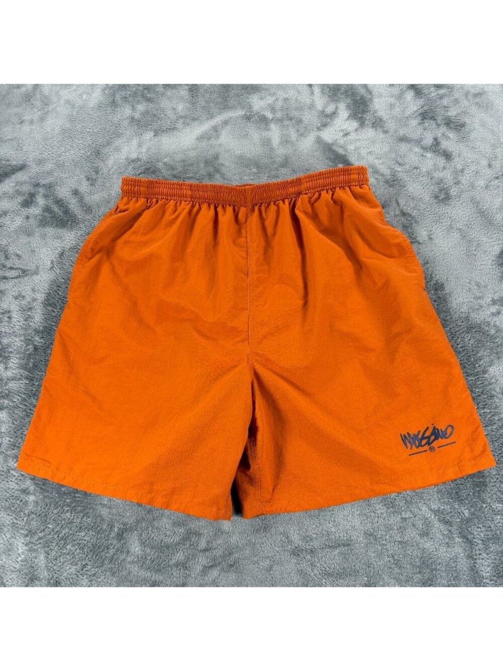 Mossimo Swim Trunks Men L Orange Nylon Lined Beach Surf Shorts VTG 90's Skate